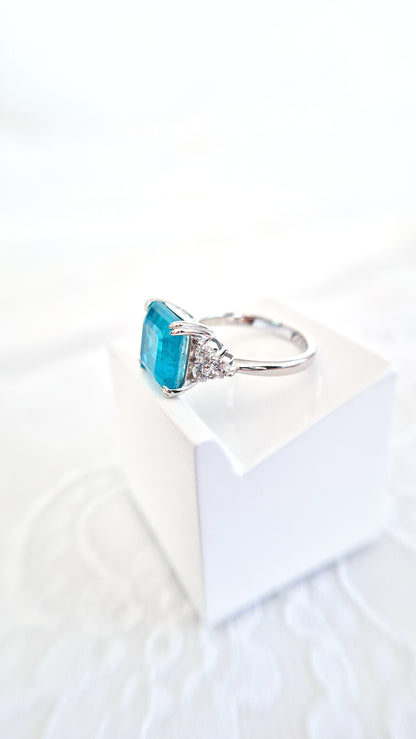 Anello con tormalina Paraiba