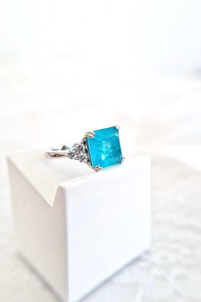 Paraiba Ring, Paraiba Tourmaline Ring, Paraiba Turmalin Ring, Bague Paraiba, Anello Paraiba, Paraiba, Paraiba Turmalin, Paraiba Tourmaline, Turmalin Ring, blauer Turmalin, Ring, Bague, Anello, Silber Ring, silver ring, Edelstein Ring Paraiba, Edelstein Ring, gemstone ring, blue ring, turquoise ring