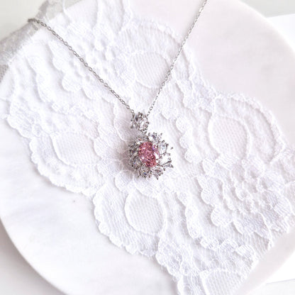 pendant necklace, Anhänger Halskette, cz necklace, Cubic Zirkonia Kette, Silber Halskette, Halskette Damen, Halskette, collier, necklace, collana