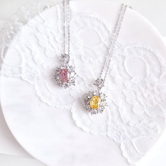 pendant necklace, Anhänger Halskette, cz necklace, Cubic Zirkonia Kette, Silber Halskette, Halskette Damen, Halskette, collier, necklace, collana