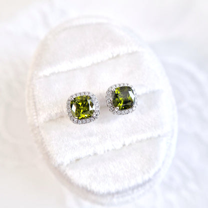 Peridot Jewelry Set, Peridot Schmuckset - Ring, Ohrstecker und Halskette