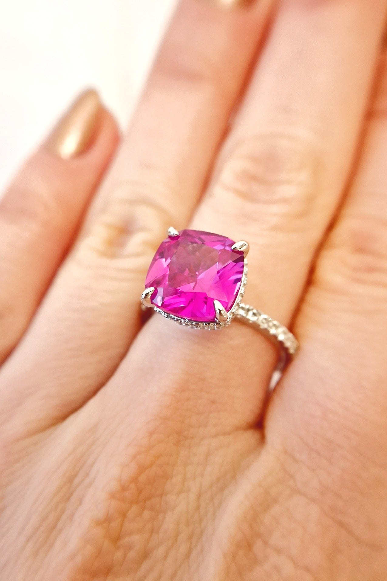 Rosa Saphir Ring, Pink Sapphire ring, hot pink sapphire ring, Saphir Ring, Sapphire Ring, Rong, Rosegold Ring, rose gold ring, silberring, silver ring, sapphire jewelry ring, Silberring Damen