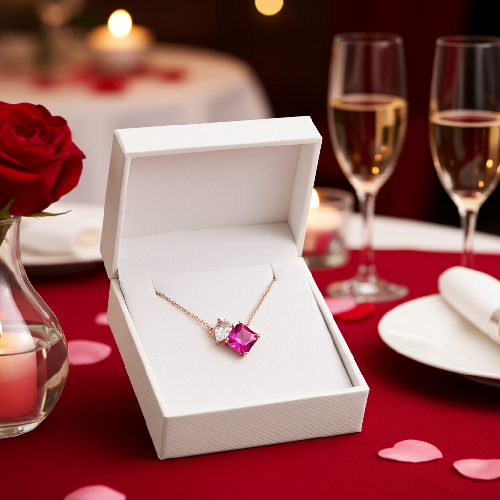 sapphire necklace, valentine day jewelry, gemstone necklace, toi et moi necklace, toi et moi, Saphir Halskette, Silberkette, pink sapphire, rosa saphir, Schmuck Geschenk, Silber Halskette, Damen Halskette, hot pink sapphire necklace, pink sapphire neckalce,  Saphir Kette, Anhänderkette, pendant necklace, Rosegold Kette, rose-gold necklace, topas Halskette, topaz necklace, Geschenk, Schmuck