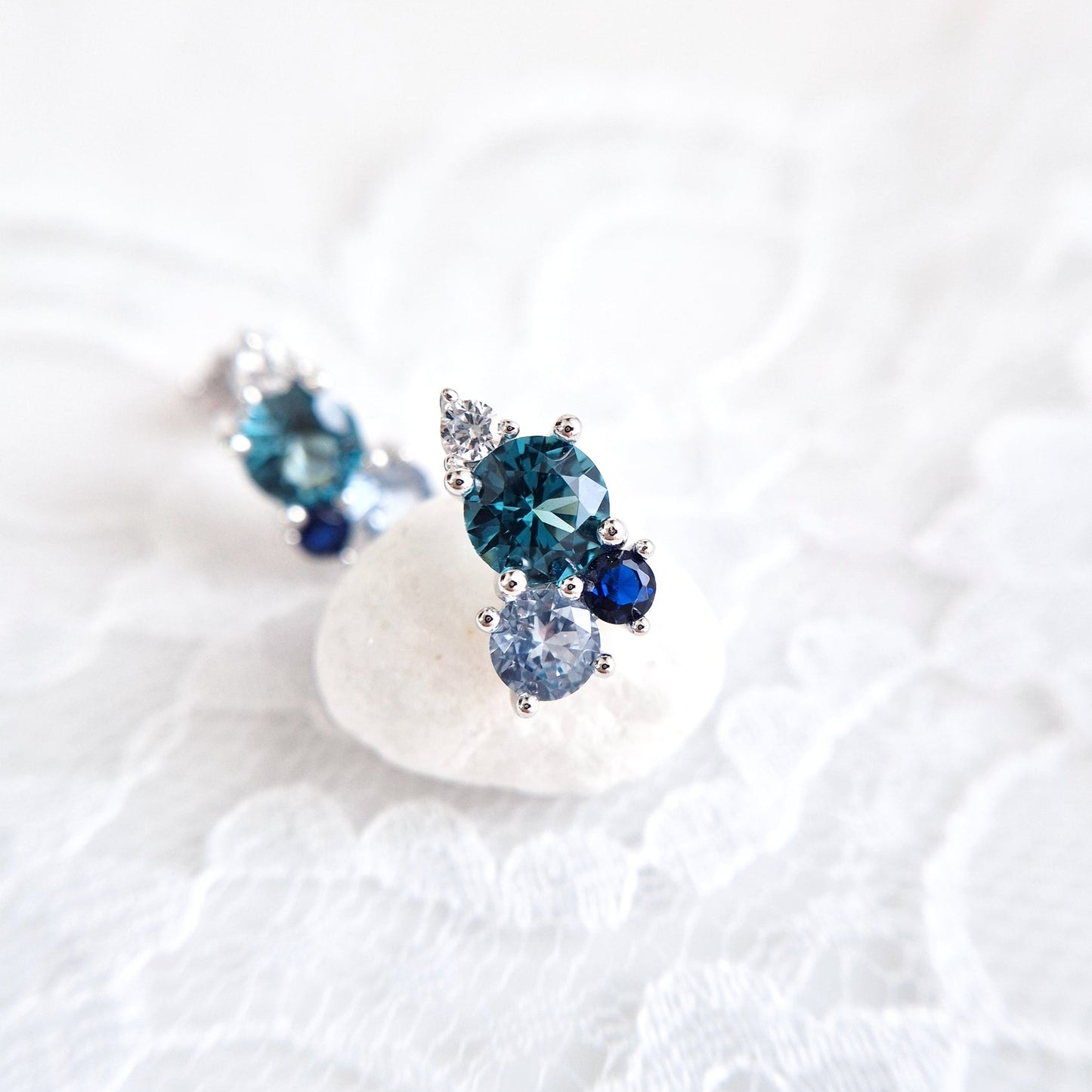 Blau Topas Ohrringe, London Blue Topaz Earrings, Blautopas Ohrringe, Topas Ohrstecker, Silber Ohrringe mit blauen Edelsteinen, Silver Earrings, stud earrings, 925 sterling silver earrings, Ohrringe, Ohrstecker, boucles doreilles, boucles, Topas Ohrringe, Topaz earrings, orecchini, clous, puces, studs, schmuck, damenohrringe, bijou, jewelry, jewellery, gioielli