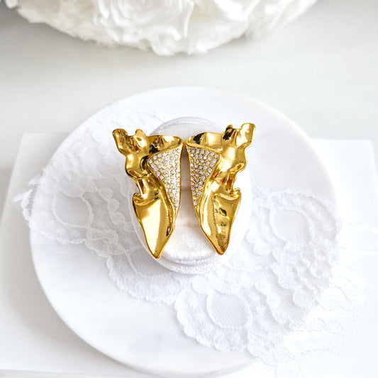 Statement earrings, Statemen Ohrringe, Ohrstecker, goldene Ohrringe, boucles doreilles, orecchini, earrings, gold earrings