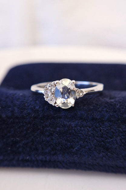 weisser topas ring, Weiss Topas Ring, Topas Ring, Topas Ring Silber, White topaz ring, Topaz Ring, Topaz ring silver, Silberring, Fingerring, silver ring, Topasring, Topas Ring, Topaz ring, bague, bague topaze