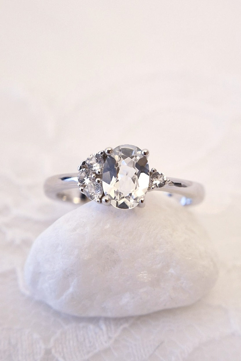 weisser topas ring, Weiss Topas Ring, Topas Ring, Topas Ring Silber, White topaz ring, Topaz Ring, Topaz ring silver, Silberring, Fingerring, silver ring, Topasring, Topas Ring, Topaz ring, bague, bague topaze