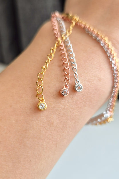White Topaz Bracelet, Weiss Topas Armband, Topas Armband, Silber Armband, Gold Armband, Rosegold Amband, Tennis Armband, Frauen Armband, elegantes Armband, zeitloses Armband, Silver Bracelet, Tennis Bracelet, golden Braclelet, rose gold bracelet, timeless bracelet, feminine bracelet, bracelet for her, bracelet for him