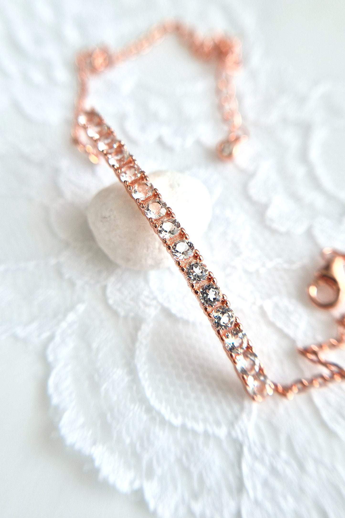 White Topaz Bracelet, Weiss Topas Armband, Topas Armband, Silber Armband, Gold Armband, Rosegold Amband, Tennis Armband, Frauen Armband, elegantes Armband, zeitloses Armband, Silver Bracelet, Tennis Bracelet, golden Braclelet, rose gold bracelet, timeless bracelet, feminine bracelet, bracelet for her, bracelet for him
