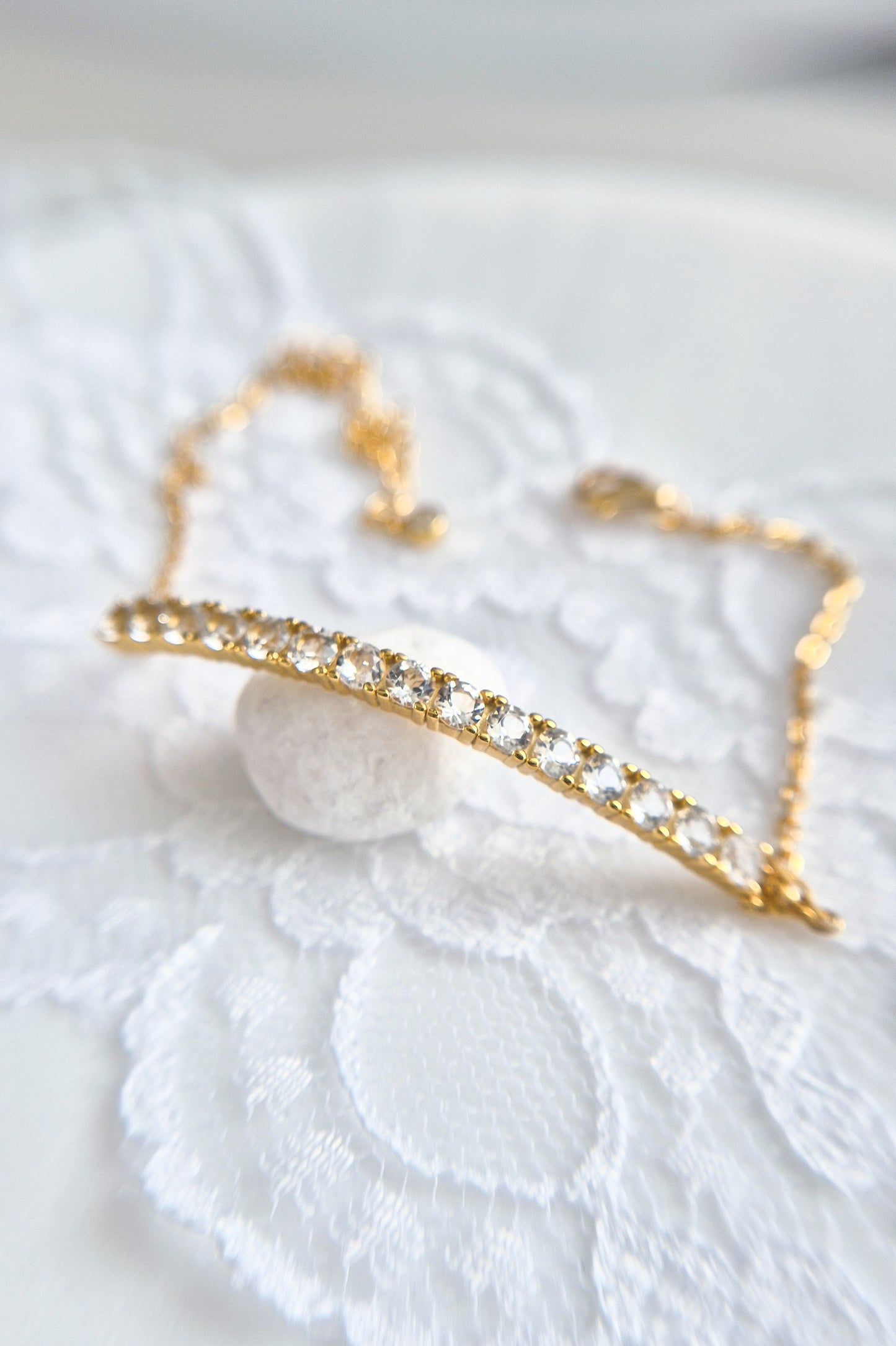 White Topaz Bracelet, Weiss Topas Armband, Topas Armband, Silber Armband, Gold Armband, Rosegold Amband, Tennis Armband, Frauen Armband, elegantes Armband, zeitloses Armband, Silver Bracelet, Tennis Bracelet, golden Braclelet, rose gold bracelet, timeless bracelet, feminine bracelet, bracelet for her, bracelet for him