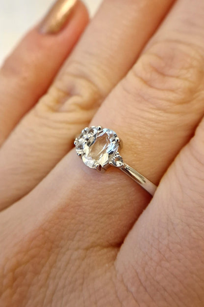 weisser topas ring, Weiss Topas Ring, Topas Ring, Topas Ring Silber, White topaz ring, Topaz Ring, Topaz ring silver, Silberring, Fingerring, silver ring, Topasring, Topas Ring, Topaz ring, bague, bague topaze