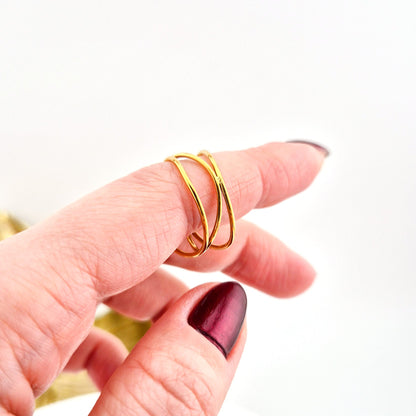 Minimalistischer Ring, minimalist ring, Bague minimaliste, Anello minimalista, golden ring, gold ring, bague doree, minimalist ring gold, Minimalistischer Ring Damen, minimalistischer Ring gold, Edelstein Ring gold, Stainless steel ring gold
