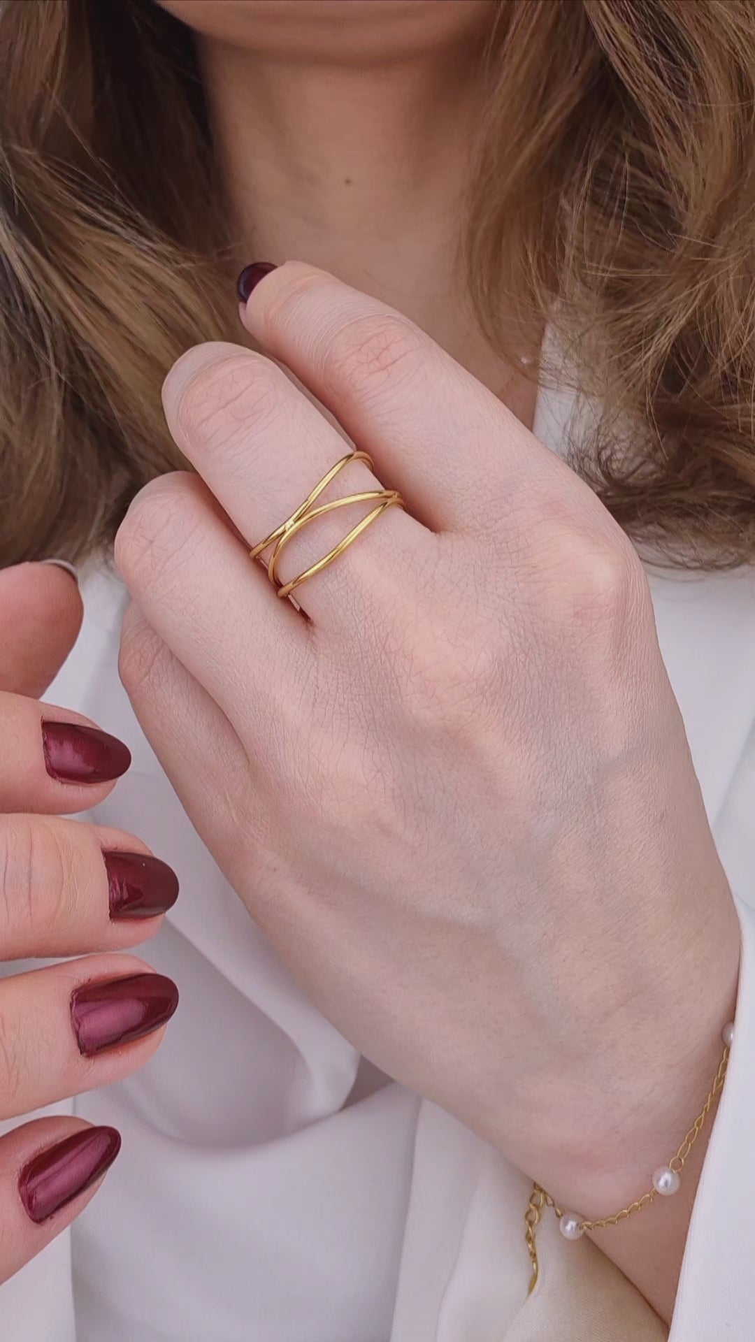Minimalistischer Ring, minimalist ring, Bague minimaliste, Anello minimalista, golden ring, gold ring, bague doree, minimalist ring gold, Minimalistischer Ring Damen, minimalistischer Ring gold, Edelstein Ring gold, Stainless steel ring gold