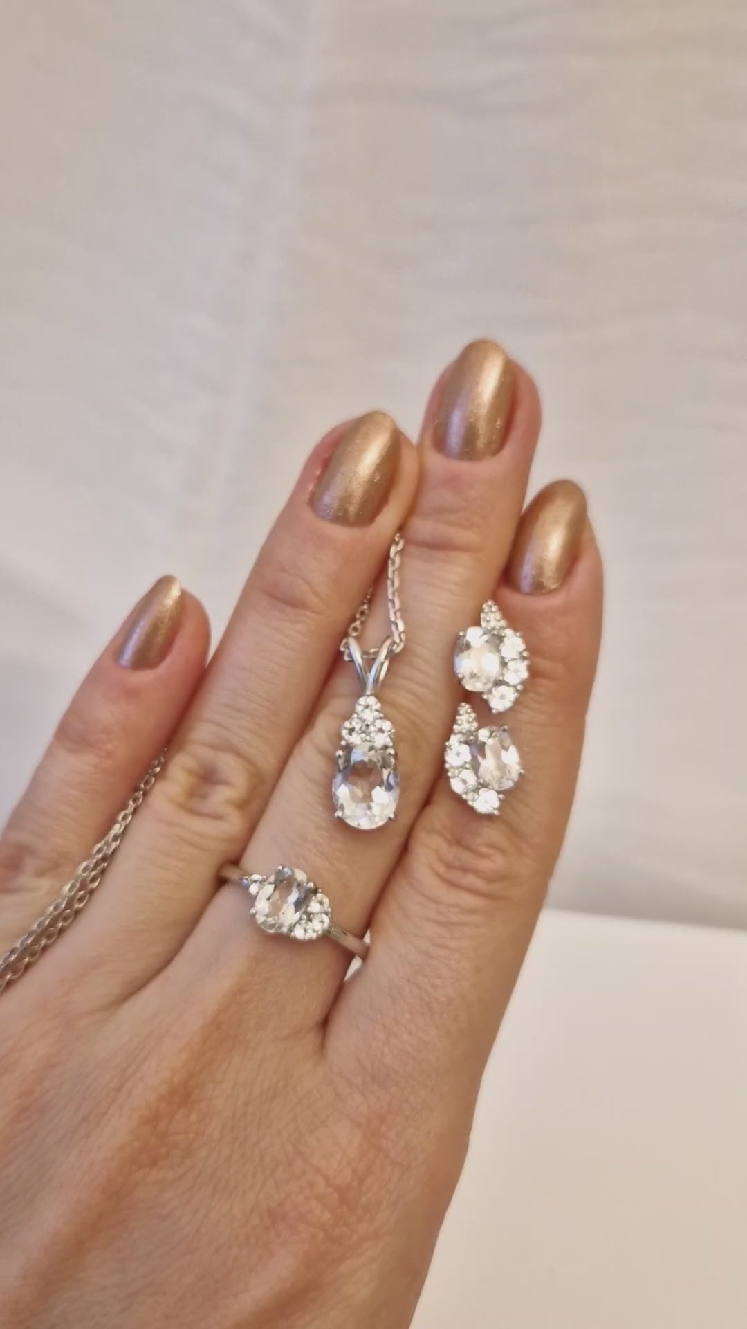 Silber Schmuckset Weisser Topas, White Topaz Jewelry set, Weiss topas Schmuckset, Topas Schmuck Set, Topaz Jewelry Set, Weiss Topas Ohrringe, Topas Ohrstecker, Weiss Topas Ring, Topas Kette, Weiss Topas Halskette, Topaz necklace, white topaz pendant necklace, white topaz ring, white topaz earrings, topaz stud earrings, silver ejwelry set, Silber Schmuck, Ring, Halskette, Necklace, Ohrringe, Ohrstecker, stud earrings