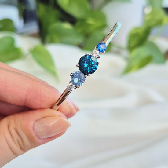 London Blue Topaz Bracelet, Silber Armreifen, Silber Armband, Topaz bangle, Armreifen mit blauen Edelsteinen, Silber Armreifen mit blauen Edelsteinen. blue gemstone bracelet, topaz bracelet, Silber Schmuck, Aquamarin, Saphir, Topas, Schmuck, jewelry, jewellery, bracelet, bracciale