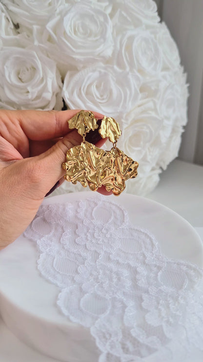 Ohrringe, Ohrringe gold, Eaarings gold, gold-plated earrings, boucles doreilles, orecchini, Ohrstecker, Goldohrringe